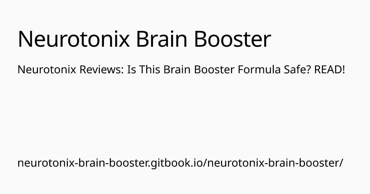 neurotonix-brain-booster.gitbook.io